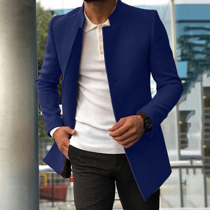 Men's Slim Single-Breasted Business Coat (photo 5)