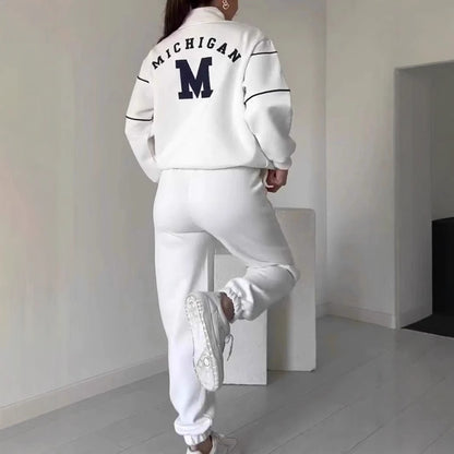 Women's Pullover Sweatshirt and Baggy Sweatpants Set (photo 7)
