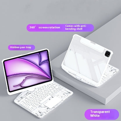 360° Rotating Clear Keyboard Case for iPad with Trackpad (photo 20)