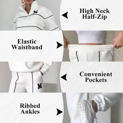 Women's Pullover Sweatshirt and Baggy Sweatpants Set (photo 5)