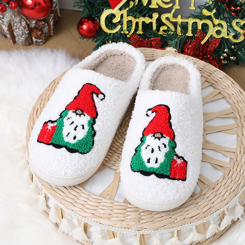 Cartoon Santa Plush House Slippers (photo 8)