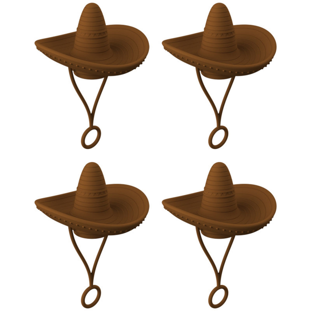 Silicone Hat-Shaped Straw Toppers (photo 19)