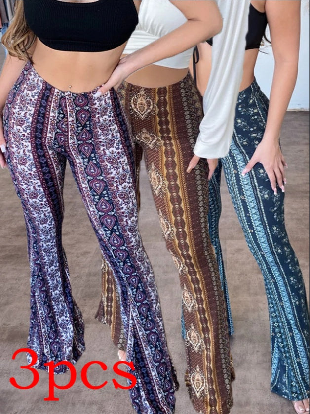 Women's Stretch Printed Slim Pants (photo 18)
