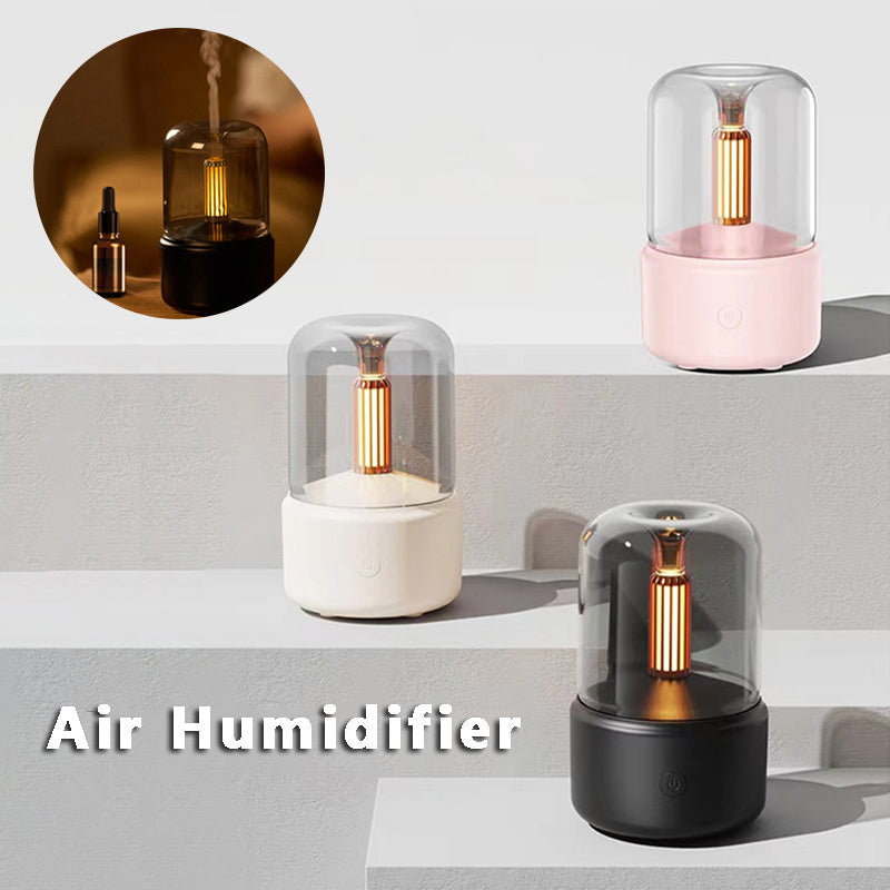 Candle-Look Mini Humidifier and Aroma Diffuser, 120 ml, USB