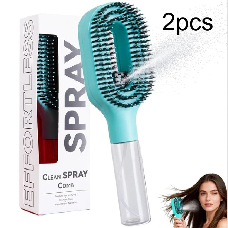 2-in-1 Detangling Brush with Built-In Mist Spray Bottle (photo 15)