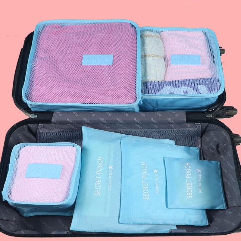 6-Piece Travel Packing Cube Set with Mesh Panels (photo 7)