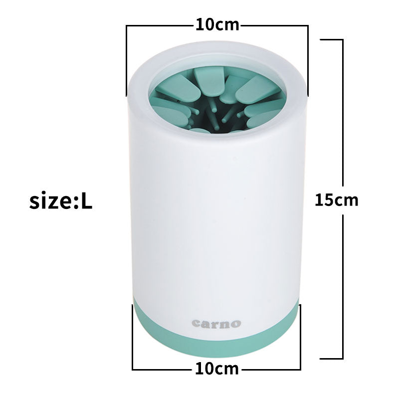 Dog Paw Cleaner Cup with Soft Silicone Bristles, S or L (photo 4)