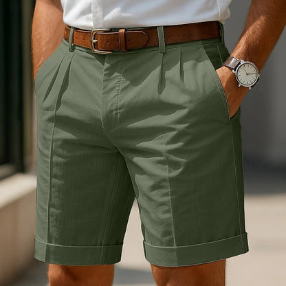 Men's Linen-Blend Straight-Leg Shorts with Pockets (photo 12)