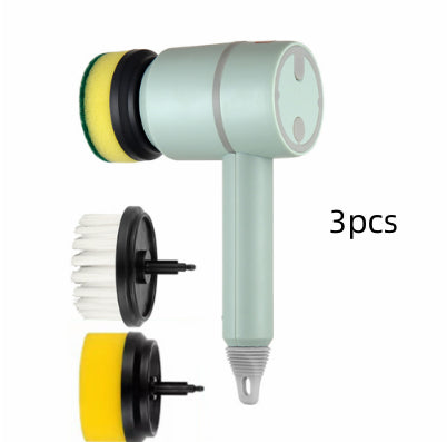 Rechargeable Electric Cleaning Brush with Interchangeable Heads (photo 29)