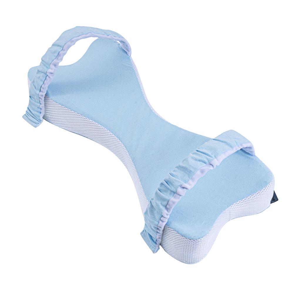 Contoured Knee Pillow for Side Sleepers - Light Blue (photo 7)