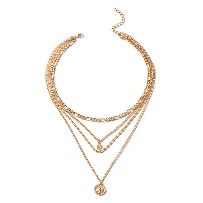 Layered Coin Charm Necklace (photo 7)