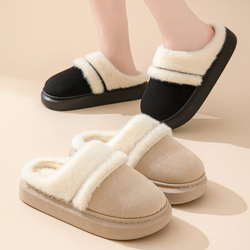 Warm Plush-Lined Cotton Slippers (photo 3)