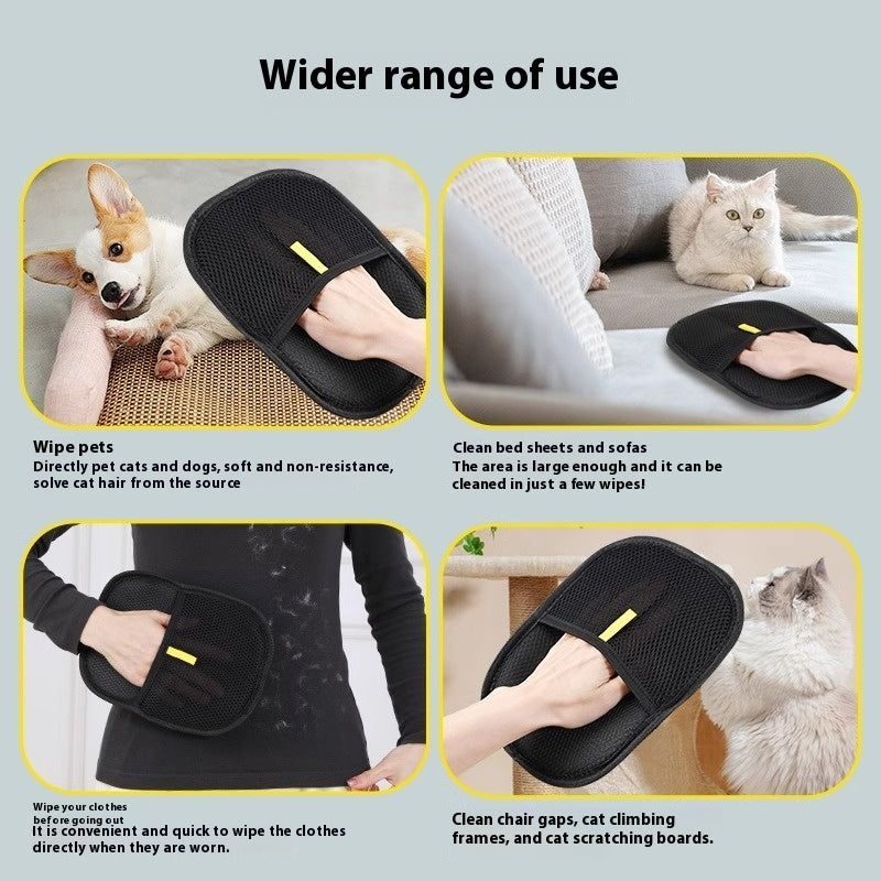 Pet Deshedding Grooming Glove (photo 8)
