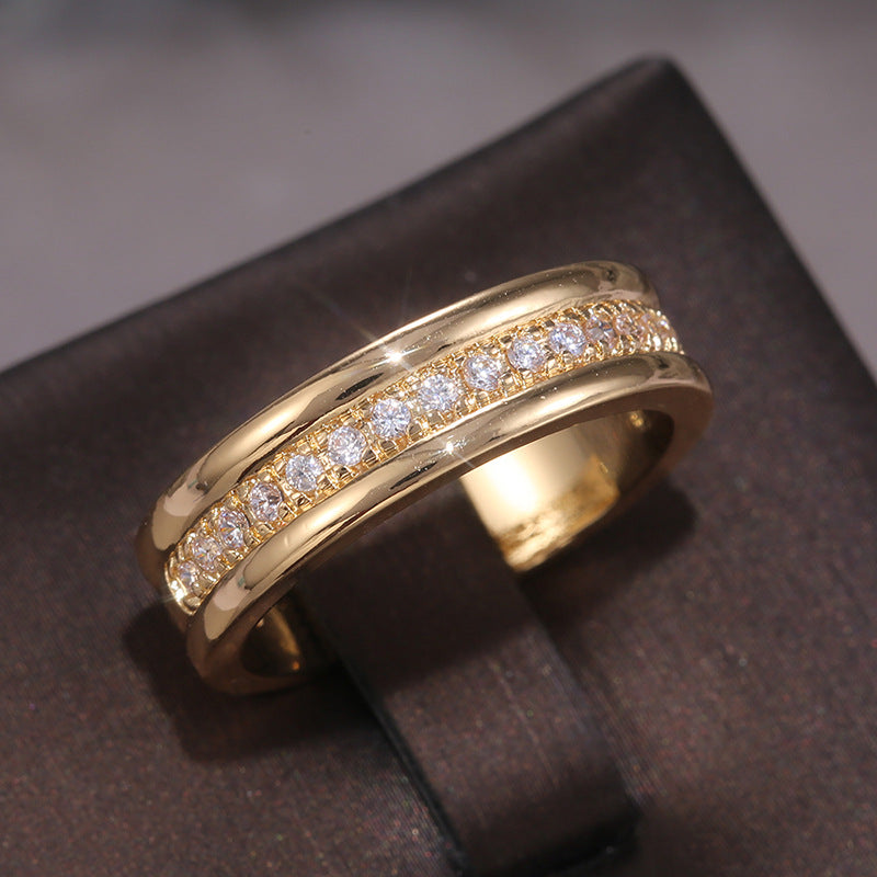 Rhinestone Ring, Gold or White Gold Tone (photo 5)
