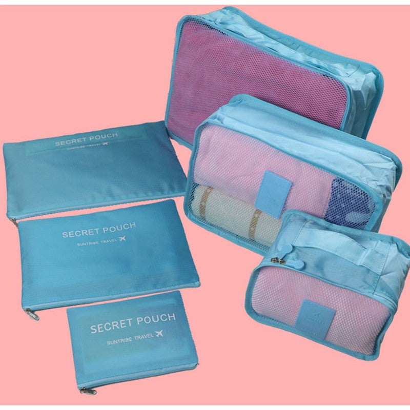 6-Piece Travel Packing Cube Set with Mesh Panels (photo 6)