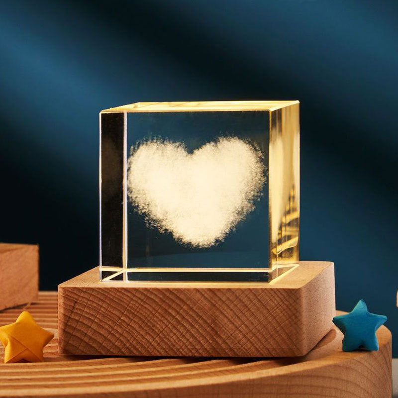 3D Engraved Crystal Cube Night Lamp (photo 6)