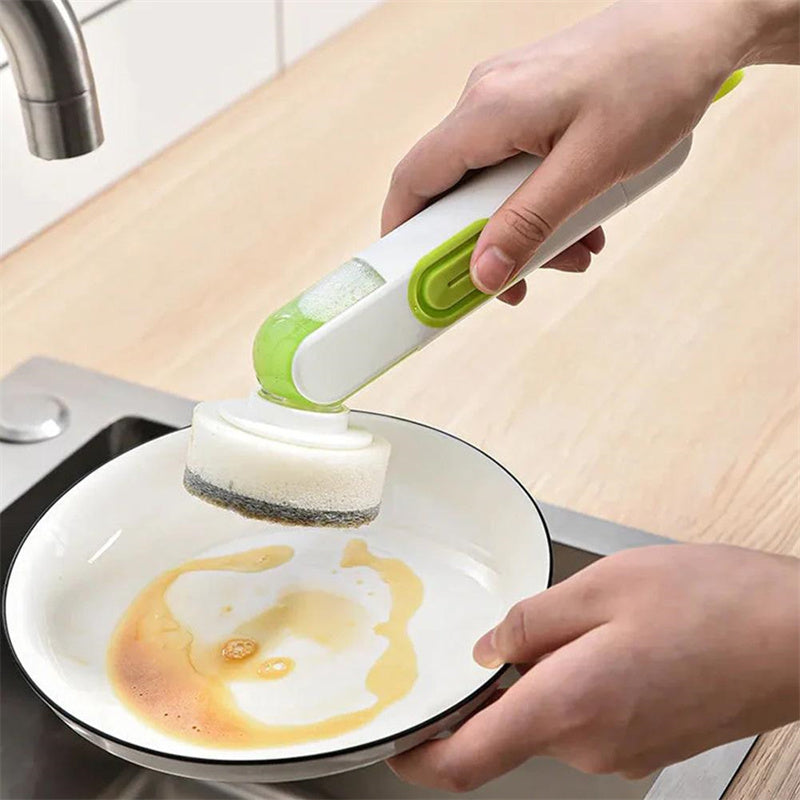 Soap-Dispensing Long-Handle Dish Brush (photo 3)