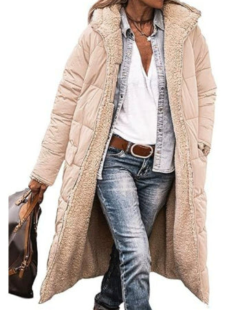 Women's Reversible Hooded Long Coat (photo 20)