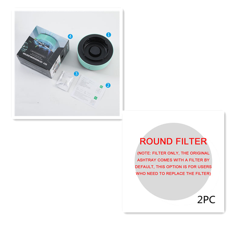 Ashtray with Built-In Fan and Replaceable Filter (photo 35)