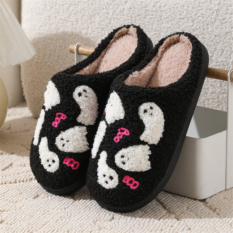 Halloween Ghost Plush Slippers (photo 8)