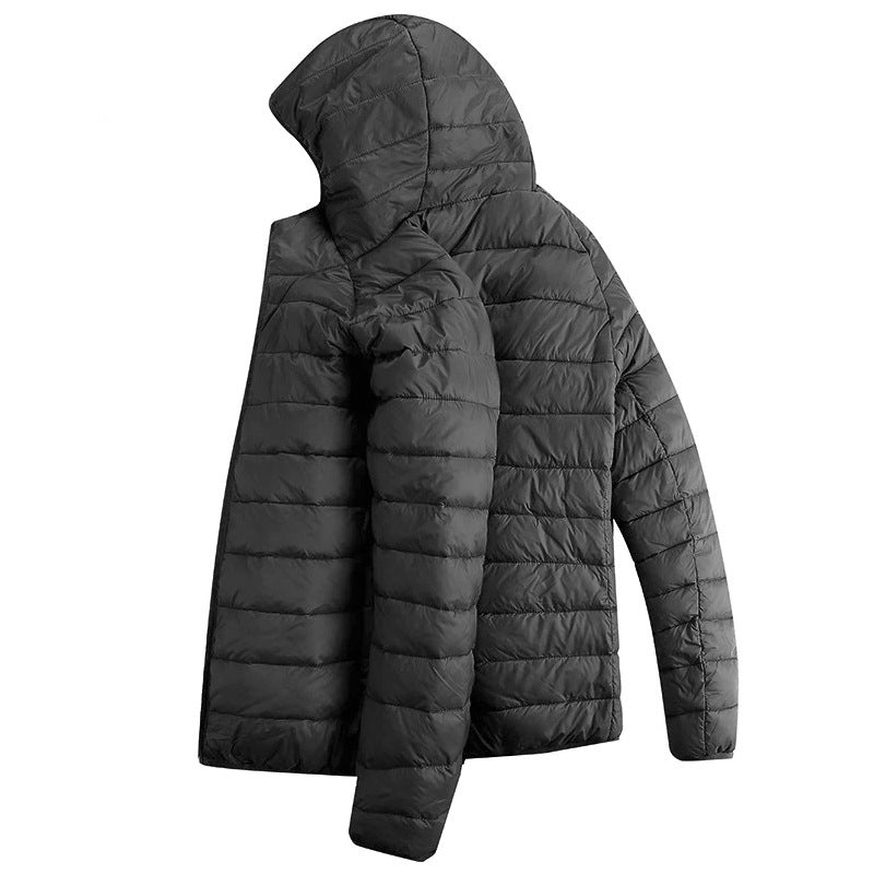 Men's Lightweight Padded Jacket, Hooded or Stand Collar (photo 6)