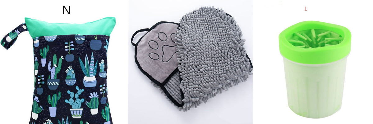 Chenille Pet Drying Towel with Hand Pockets (photo 17)