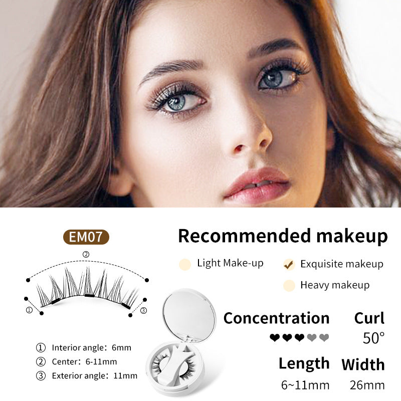 Magnetic False Eyelashes with Applicator and Case (photo 10)