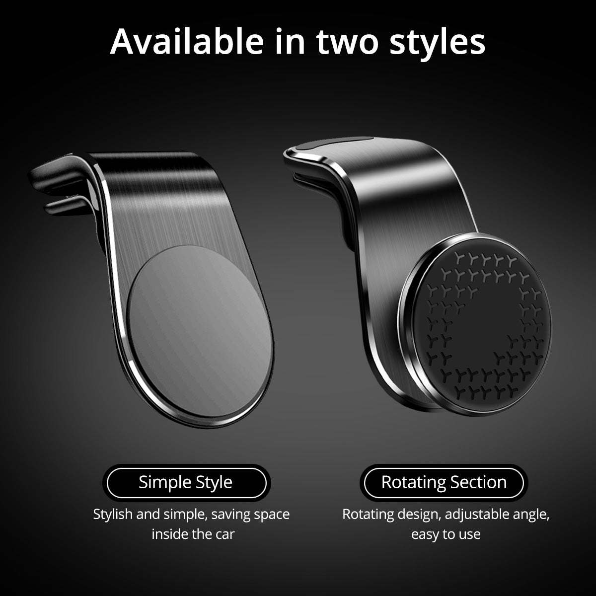 Magnetic Car Air Vent Phone Mount, 360° Rotation (photo 6)