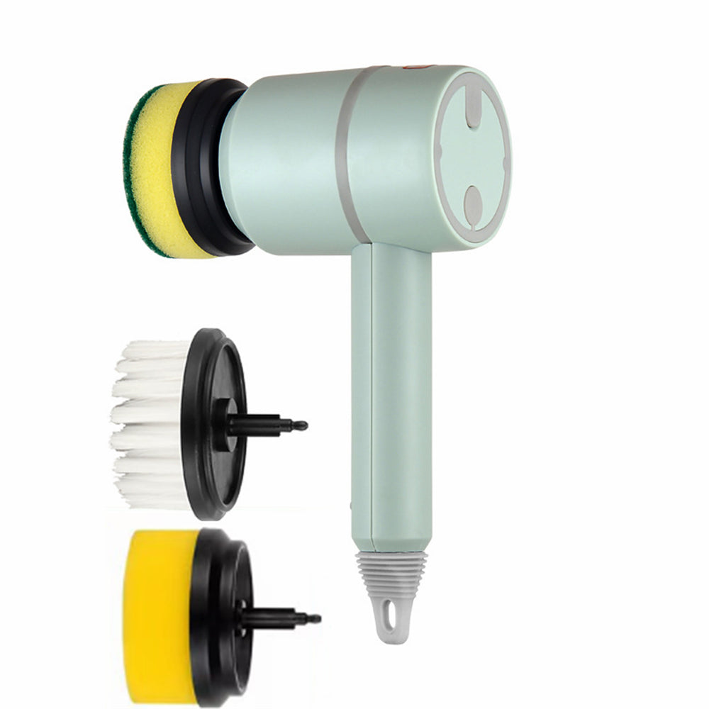 Rechargeable Electric Cleaning Brush with Interchangeable Heads (photo 7)