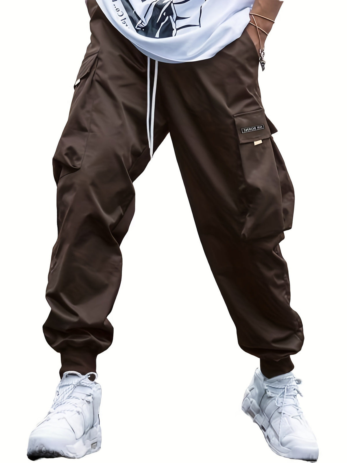 Men's Multi-Pocket Cargo Drawstring Pants (photo 15)