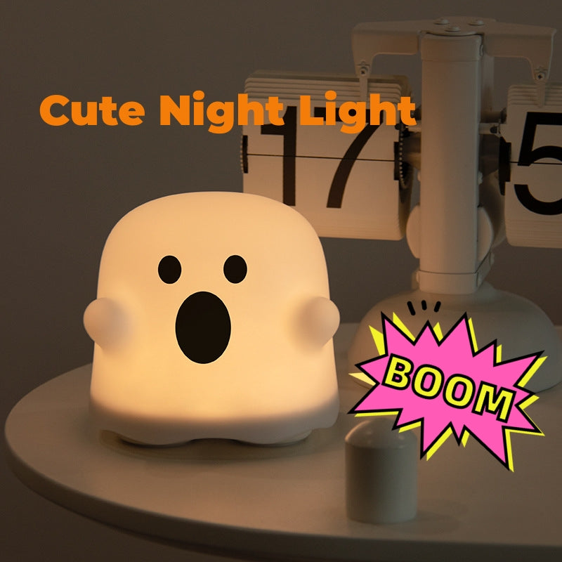 Silicone Face Night Light with Tap Control