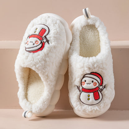 Snowman Plush House Slippers (photo 10)