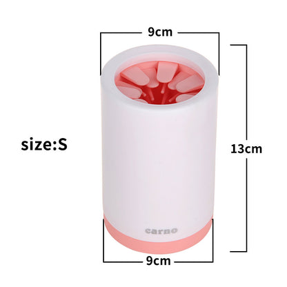 Dog Paw Cleaner Cup with Soft Silicone Bristles, S or L (photo 9)
