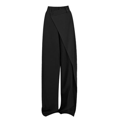 Women's High-Waist Irregular Wide-Leg Pants (photo 7)