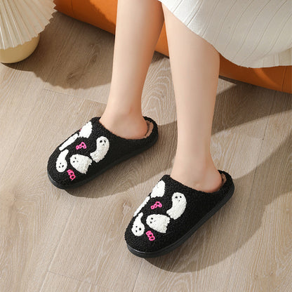 Halloween Ghost Plush Slippers (photo 4)