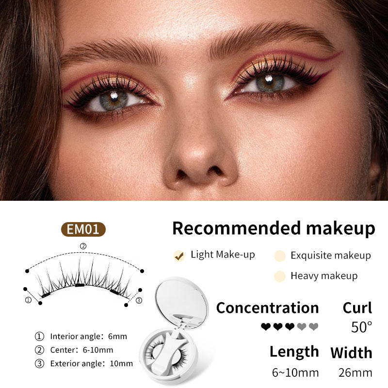 Magnetic False Eyelashes with Applicator and Case (photo 7)