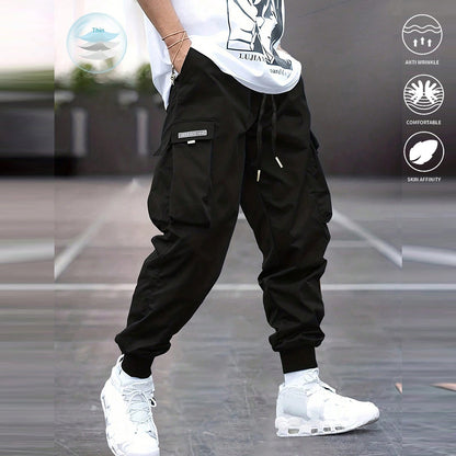 Men's Multi-Pocket Cargo Drawstring Pants (photo 18)
