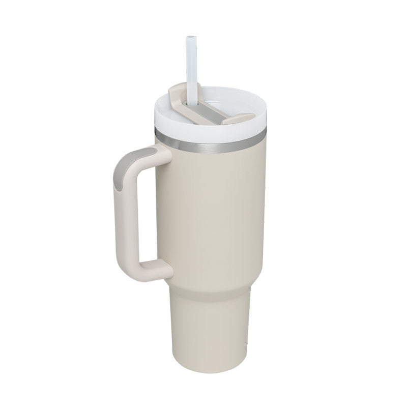 40 oz Insulated Stainless Steel Tumbler with Handle, Lid and Straw (photo 32)