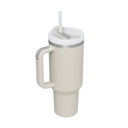 40 oz Insulated Stainless Steel Tumbler with Handle, Lid and Straw (photo 32)