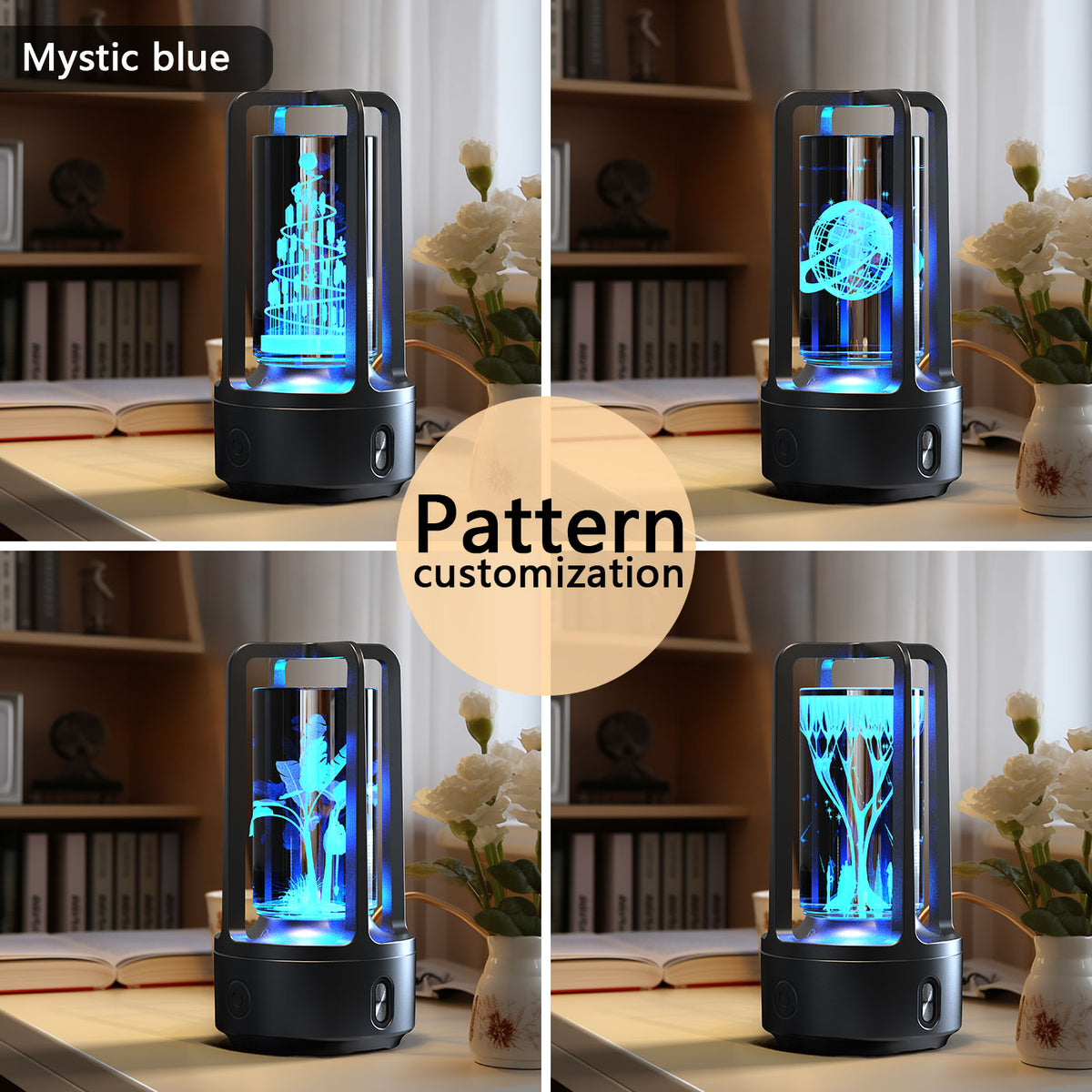 Acrylic or Crystal Night Lamp with Bluetooth Speaker (photo 10)