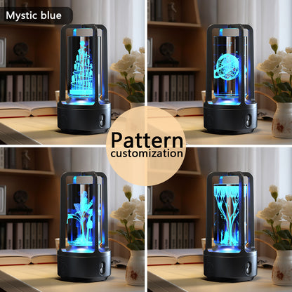 Acrylic or Crystal Night Lamp with Bluetooth Speaker (photo 10)