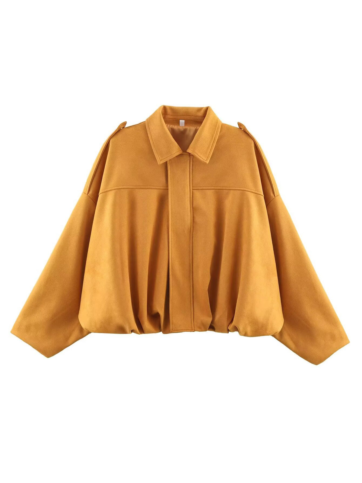 Faux Suede Zip-Up Jacket with Matching Pants and Skirt Options (photo 15)