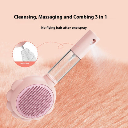 2-in-1 Self-Cleaning Pet Brush with Spray Option (photo 3)