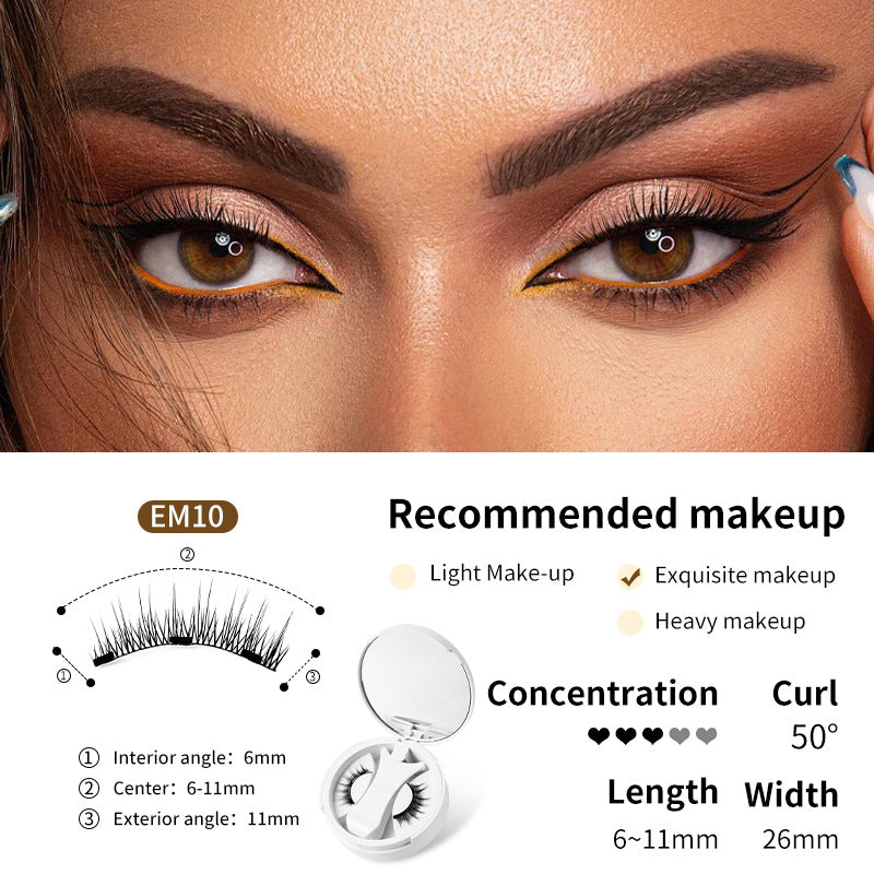 Magnetic False Eyelashes with Applicator and Case (photo 12)