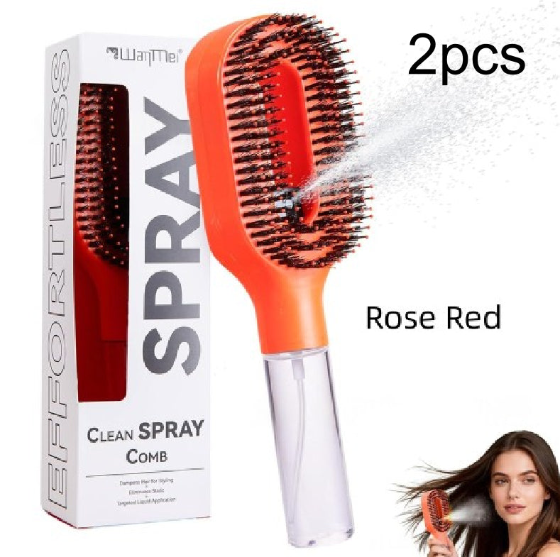 2-in-1 Detangling Brush with Built-In Mist Spray Bottle (photo 19)
