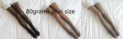 Women's Fleece-Lined Sheer-Look Tights (photo 65)