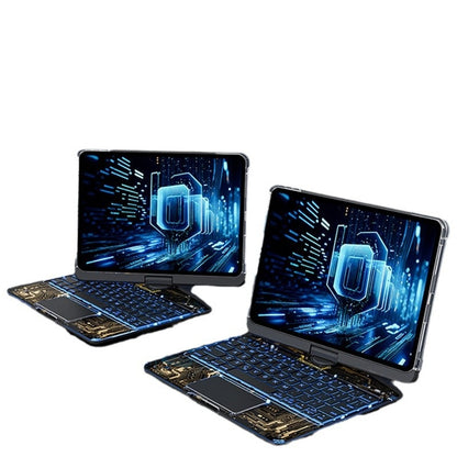 360° Rotating Clear Keyboard Case for iPad with Trackpad (photo 7)