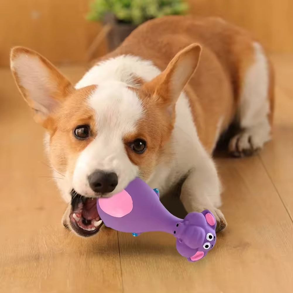 Latex Dog Chew Toys with Squeaker, 4 Pack (photo 3)