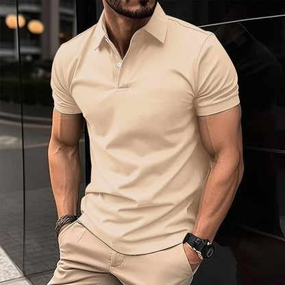Men's Solid Short-Sleeve Polo Shirt (photo 6)