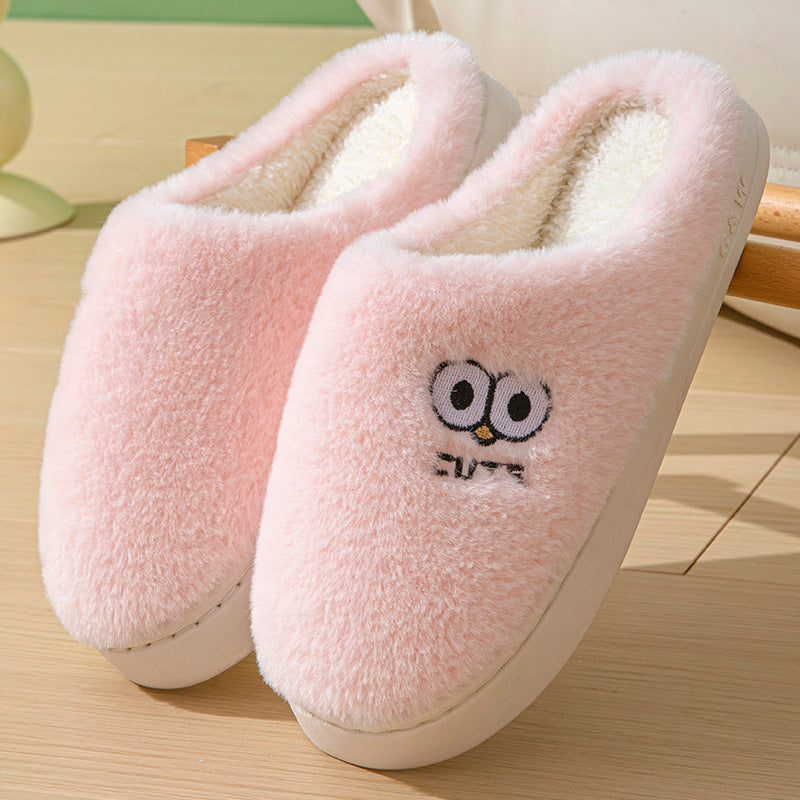 Big-Eyes Cartoon Plush House Slippers (photo 7)